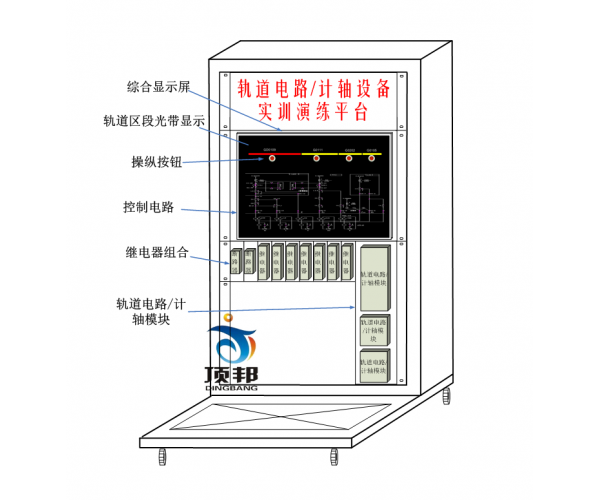 轨道电路或计轴设备实训演练平台